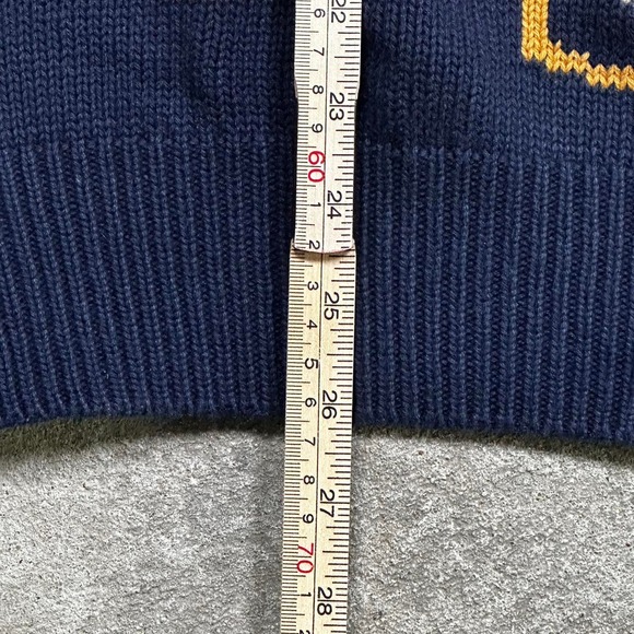 Vintage Hathaway AOP Pattern Knit Golf Sweater Size Large - Picture 7 of 7